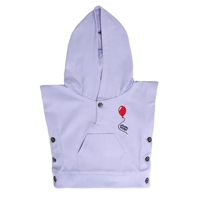 Infantium Victoria Lilac Sleeveless Baby Hoodie Lila Baumwolle