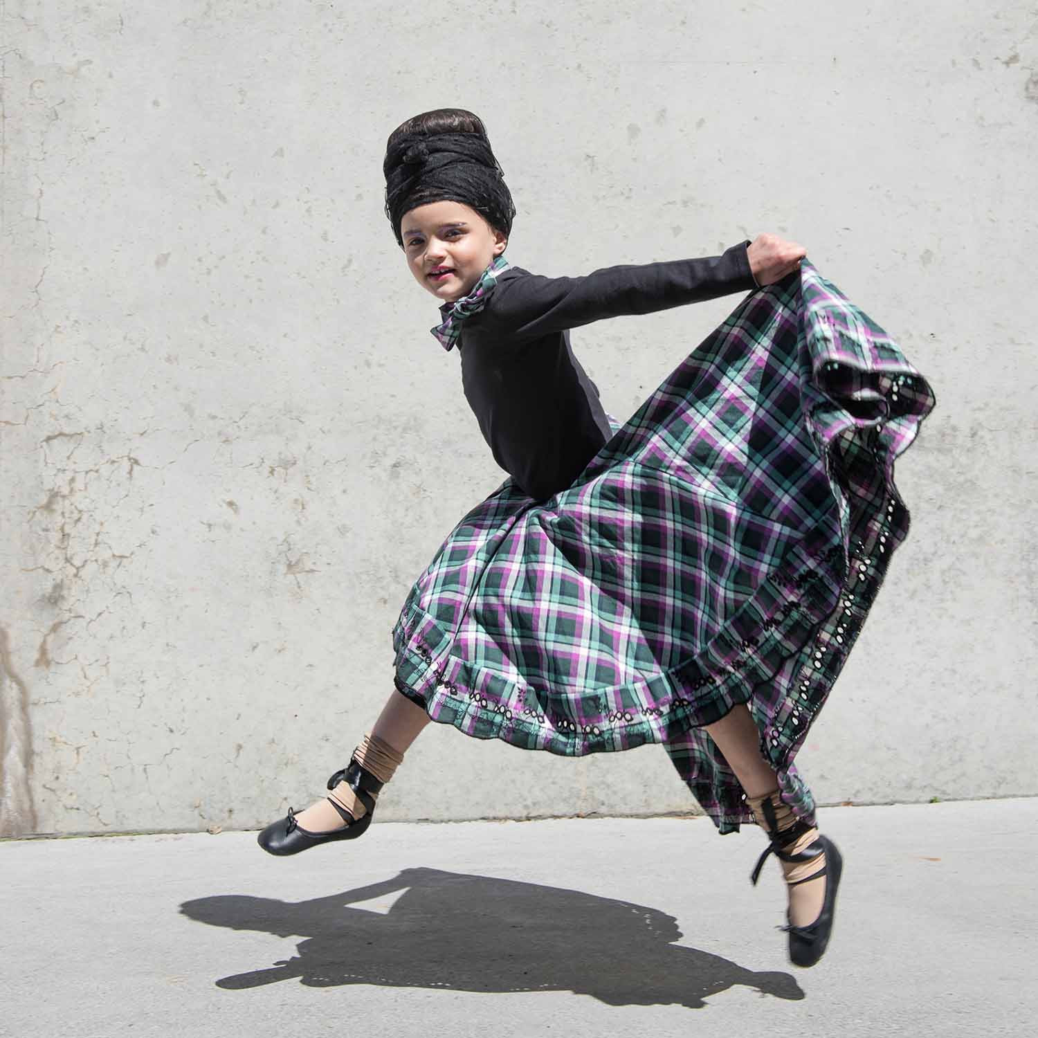 Infantium Victoria Tartan Trail Kleid Karo Bio-Baumwolle