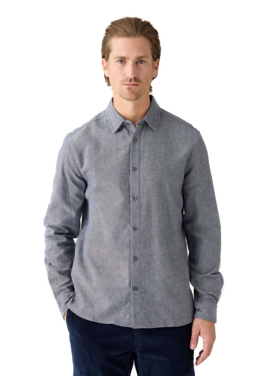 marlowe nature Regular Fit Heavy Twill Flanellhemd demitasse S-XXL
