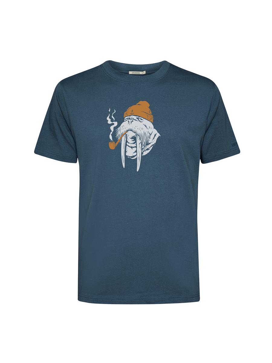 marlowe nature Smokey Walrus Fusion Shirt blue pine L Bio
