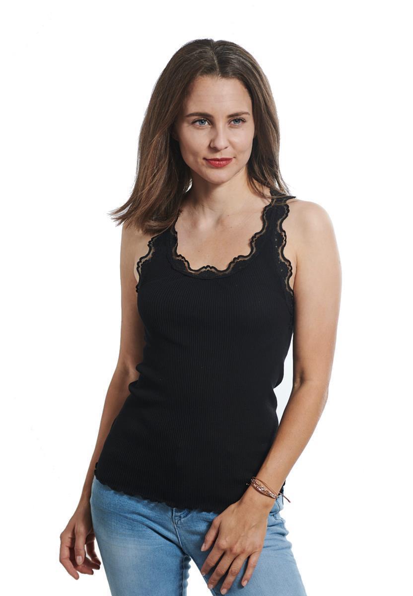 marlowe nature Seidentop mit Spitze Top 00-weiß Seide