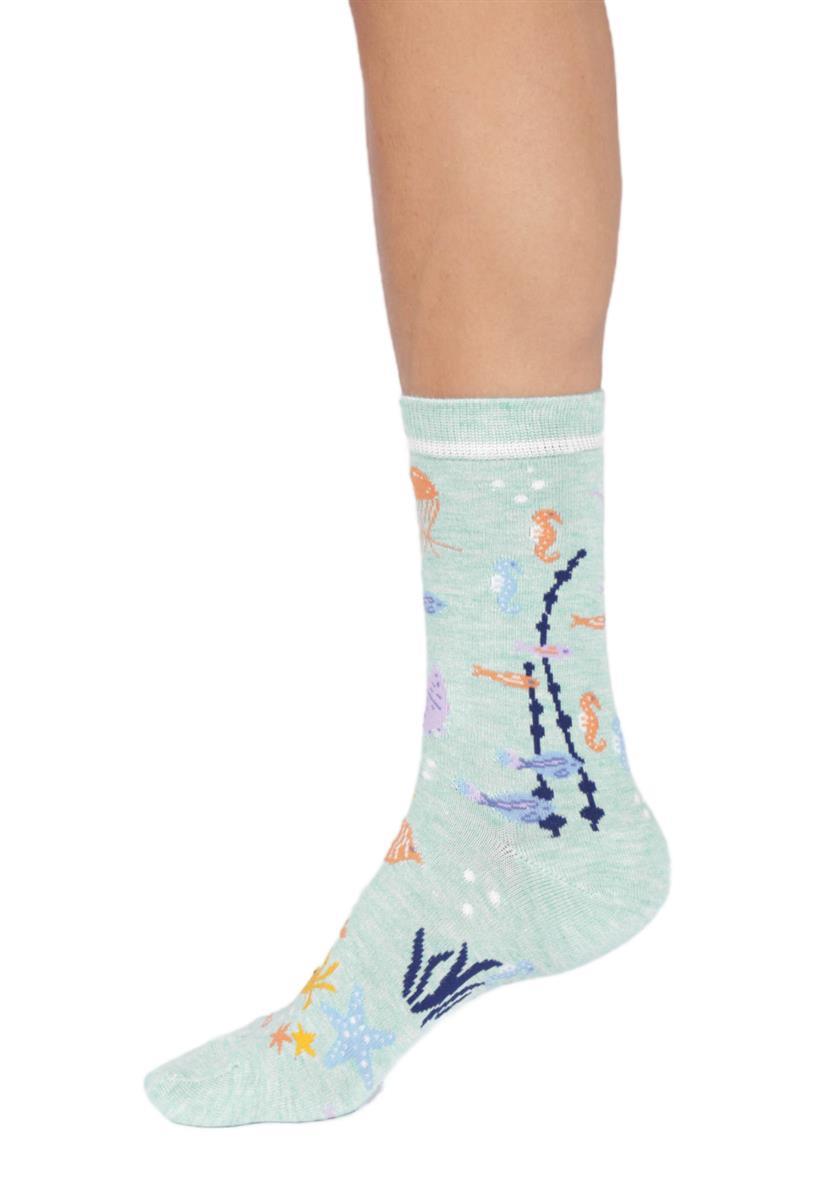 Thought Under The Sea Crew Socks Damen cornflower blue 37-41