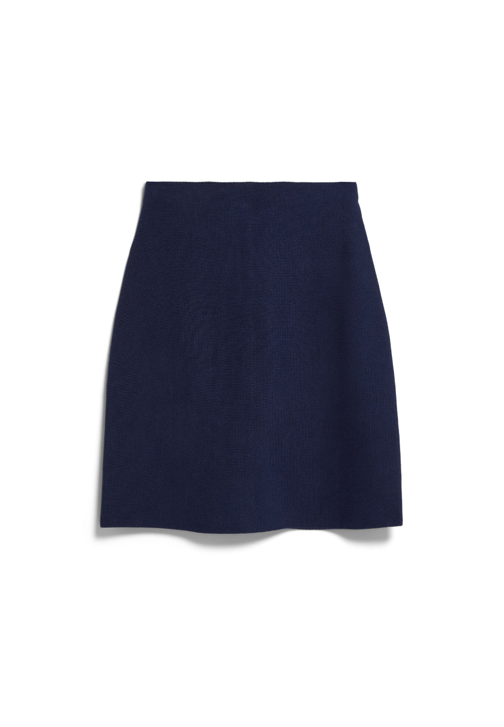 marlowe nature Compact Knit Skirt Rock tinted navy Bio-Baumwolle