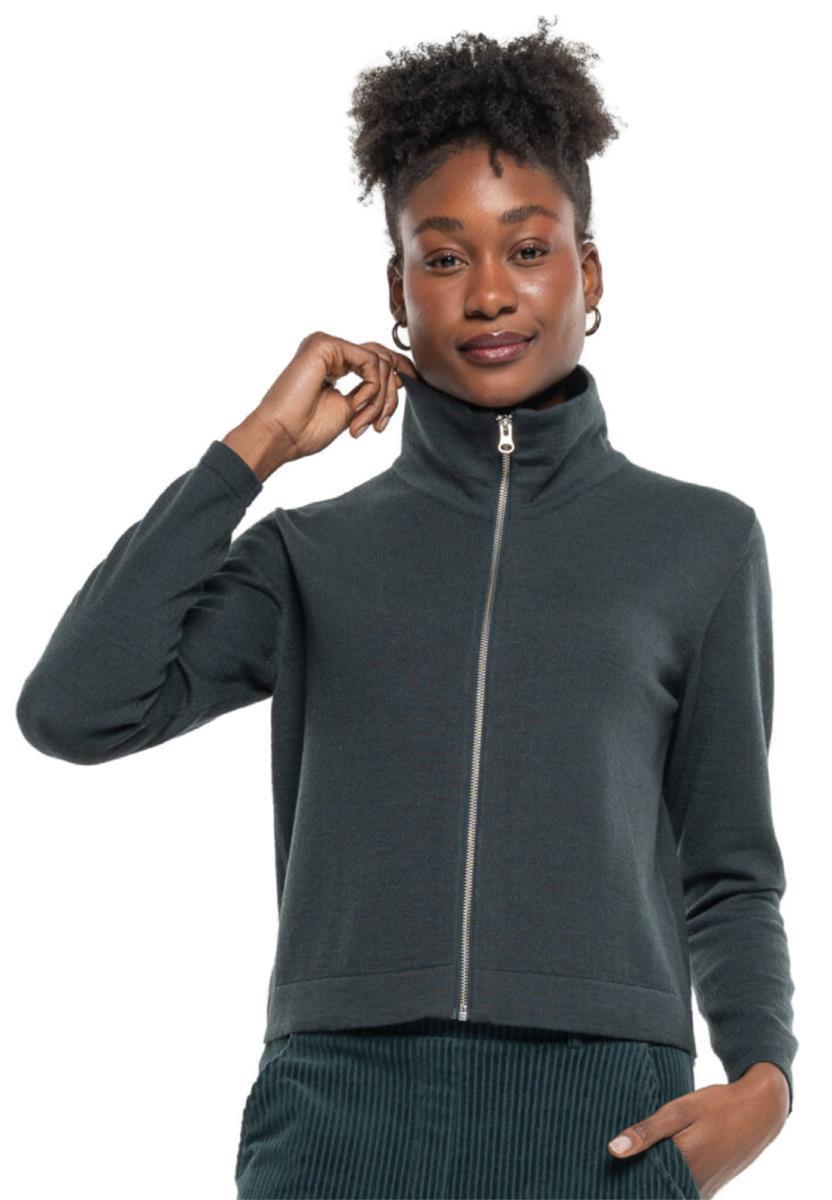 marlowe nature Cot-Wool Kurzjacke Jacke blackgreen Bio-Wolle XS-XL