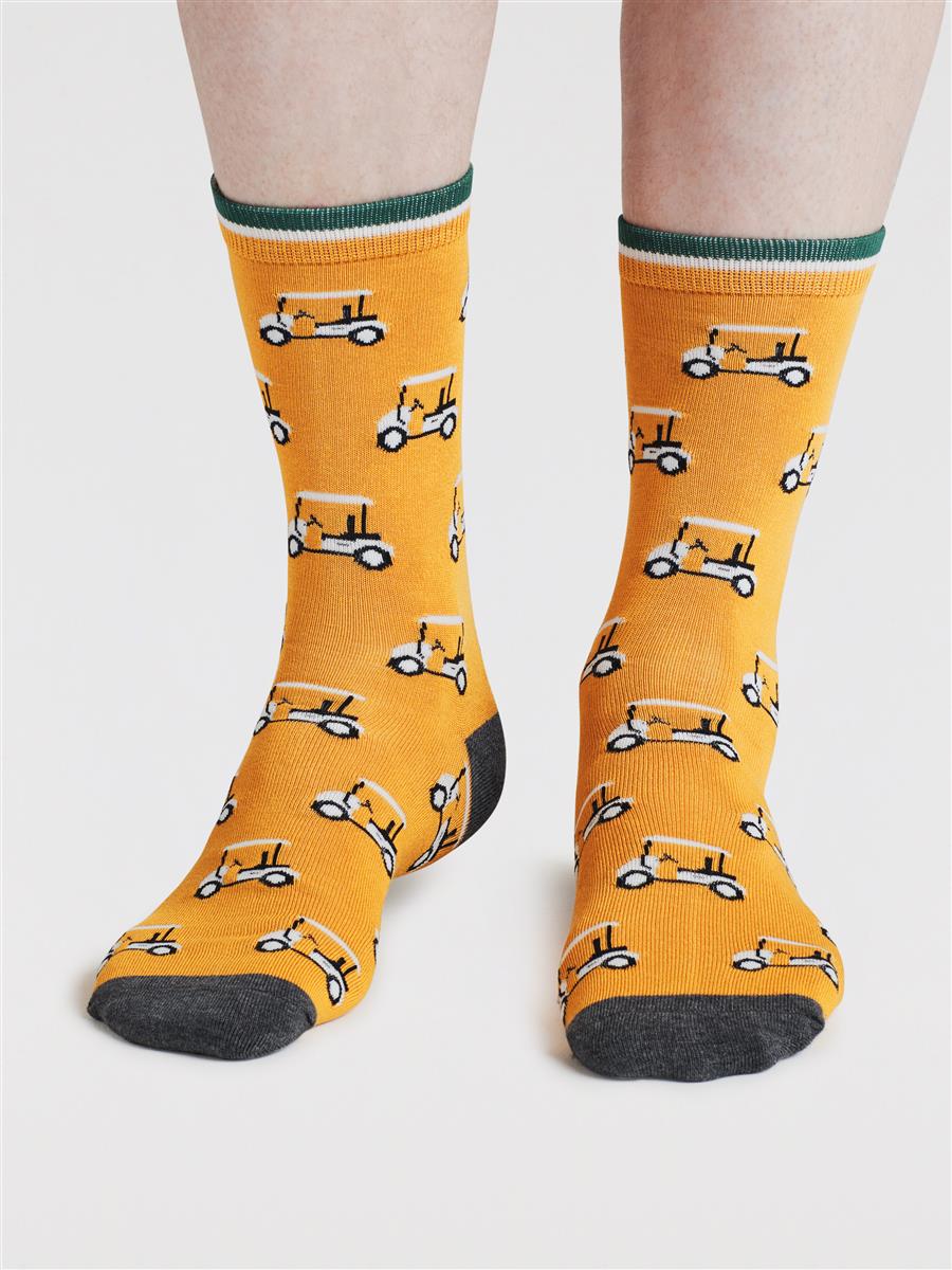 marlowe nature Kinley Golf Buggy Socken cumin yellow Bambus