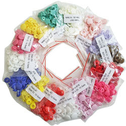 Kam Snaps Plastic Snaps Gr.20 Motiv-Druckknöpfe 150 Sets