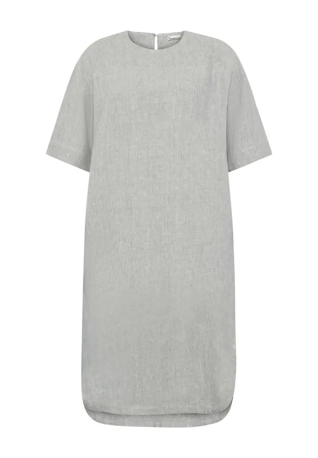 Marlowe Nature Kleider Organic Linen T-Shirt Dress Kleid grey