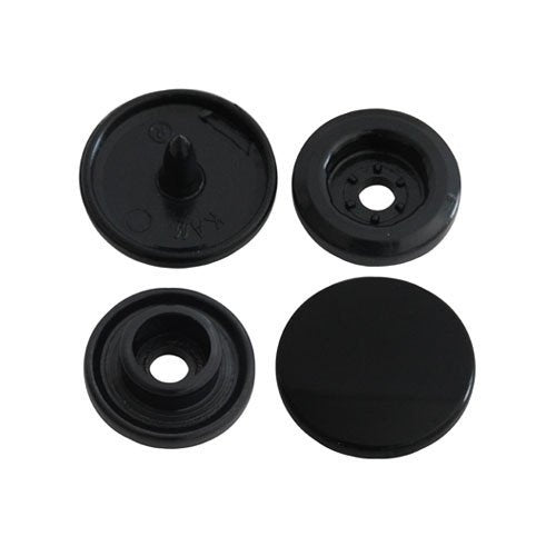 Kam Snaps Plastic Snaps Druckknöpfe B05 Schwarz 1000 Sets