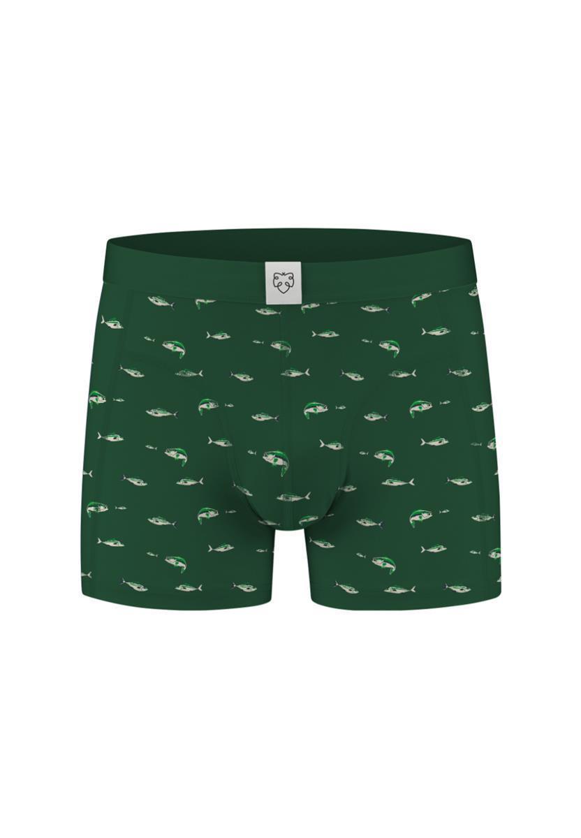 marlowe nature Boxer Brief Unterhose black trouts M Bio-Print