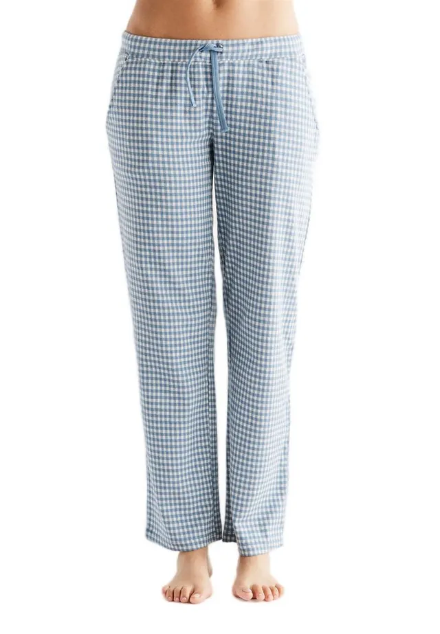 Marlowe Nature Jacquardhose Schlafanzughose denimblau-natur