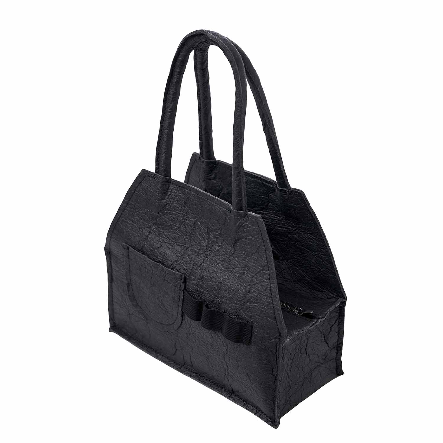 Infantium Victoria Accessories Pinatex Handtasche Schwarz vegan