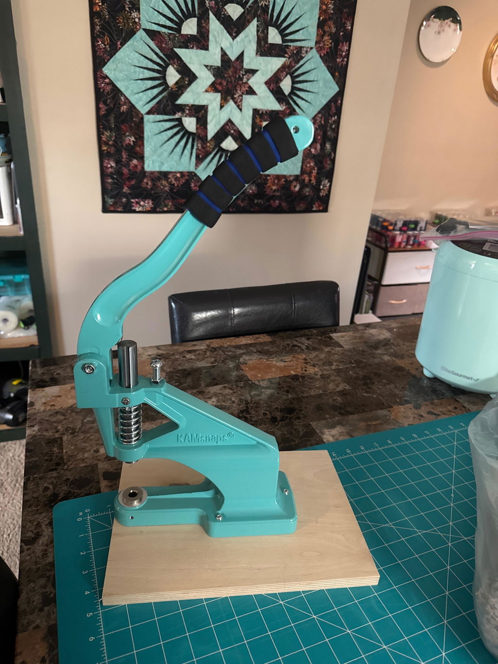 Kam Snaps Tools DK93 Tischpresse Druckknopfpresse Tiffany Blue
