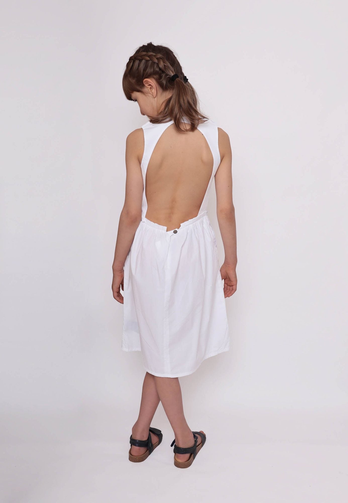 Infantium Victoria White Dress Kleid Weiß 104 Marienkäfer Bio
