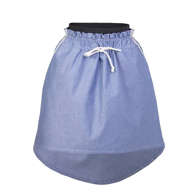 Infantium Victoria Jeansrock Mädchen blau Midi Bio-Baumwolle