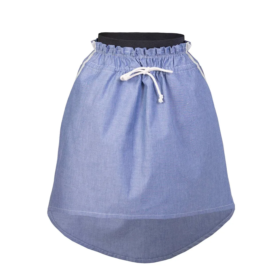 Infantium Victoria Jeansrock Mädchen blau Midi Bio-Baumwolle