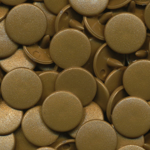 Kam Plastic Snaps Druckknöpfe B11 Gold Gr.16 50 Sets matt