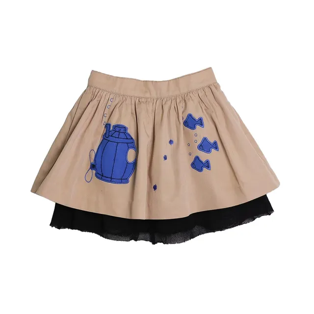 Infantium Victoria Beige Cotton Skirt U-Boot Preloved Gr.92 Nr.31