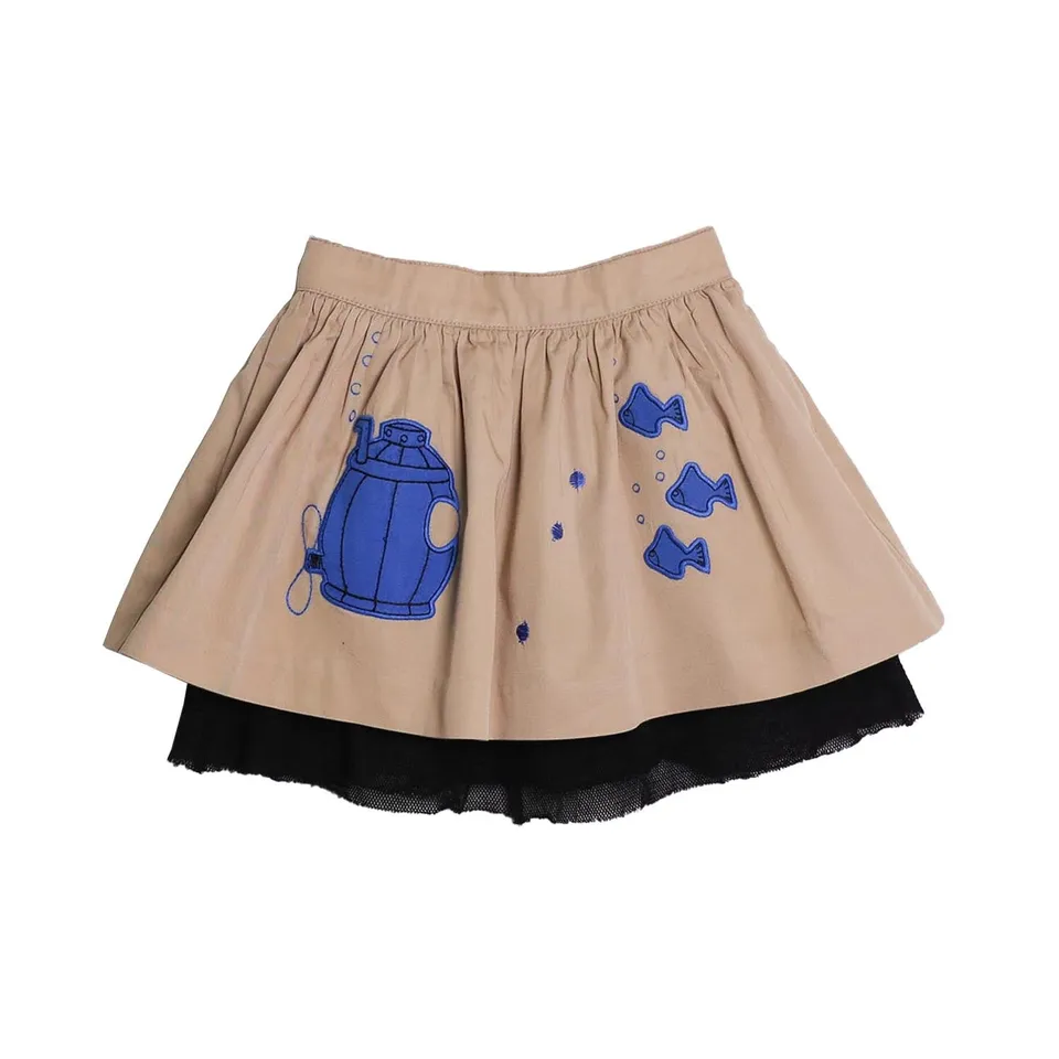 Infantium Victoria Beige Cotton Skirt U-Boot Preloved Gr.92 Nr.31