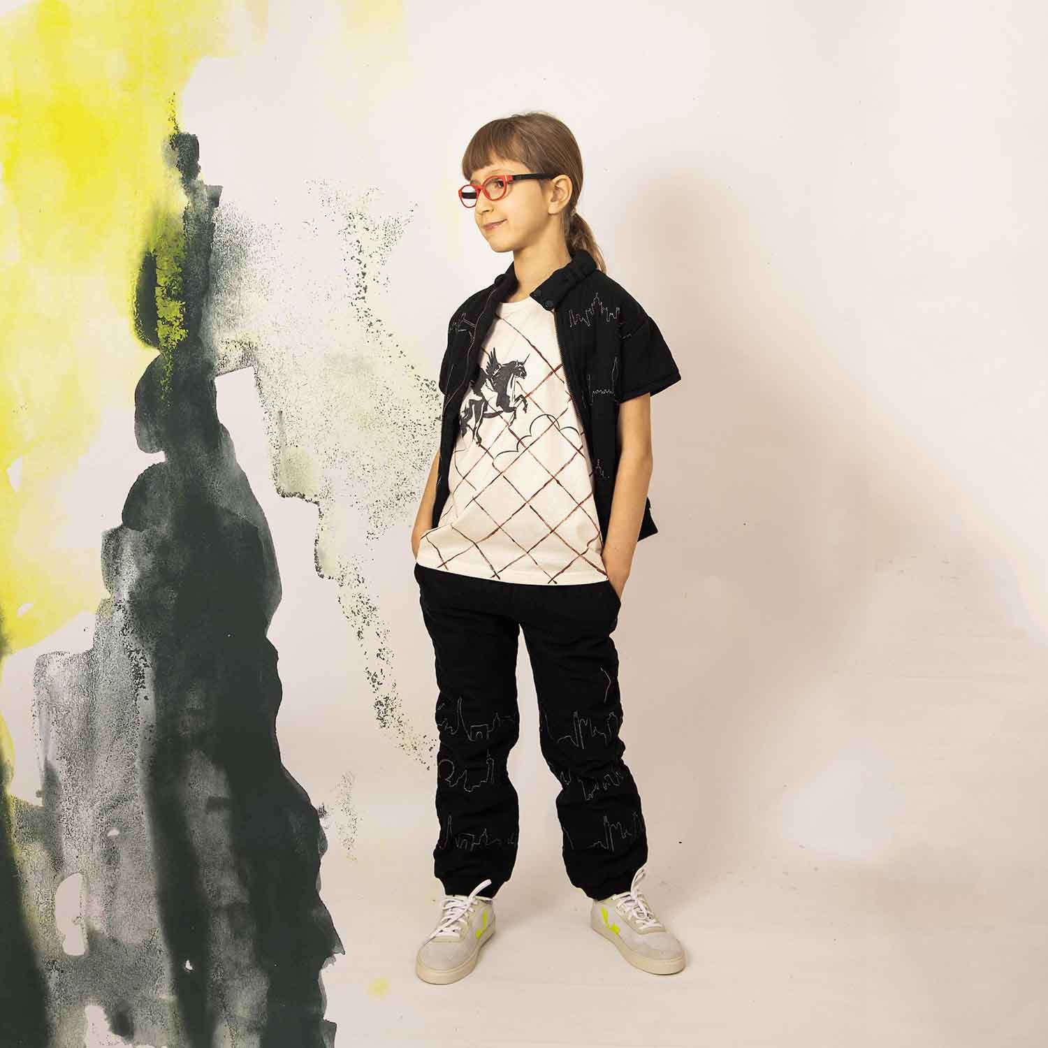 Infantium Victoria Einhorn T-Shirt Off-White Handmade 128