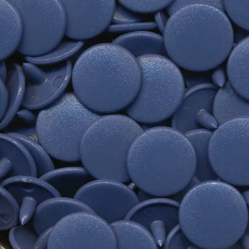 Kam Snaps Plastic Snaps B32 Druckknöpfe jeansblau matt 50 Sets