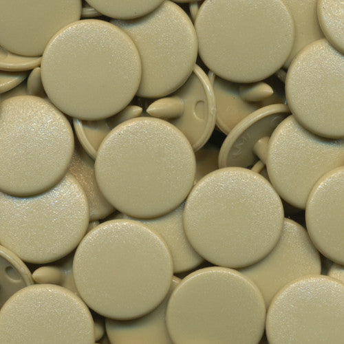 Kam Snaps Plastic Snaps B25 Tan Druckknöpfe 50 Sets matt