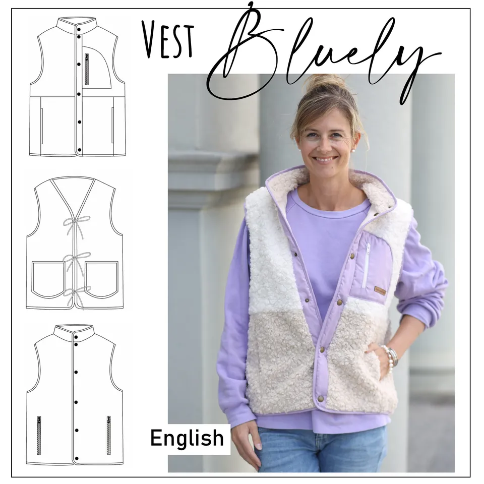 Moeve Design Bluely Weste Schnittmuster Damen EU 32-52