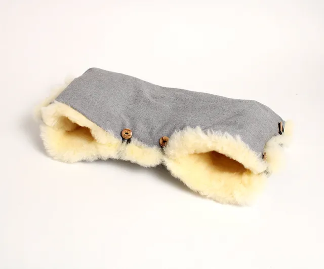 Naturkind Lammfell-Muff Kinderwagen Alpen-Lammfell
