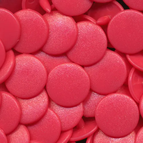 Kam Snaps Plastic Snaps B33 Druckknöpfe Pink 50 Sets matt