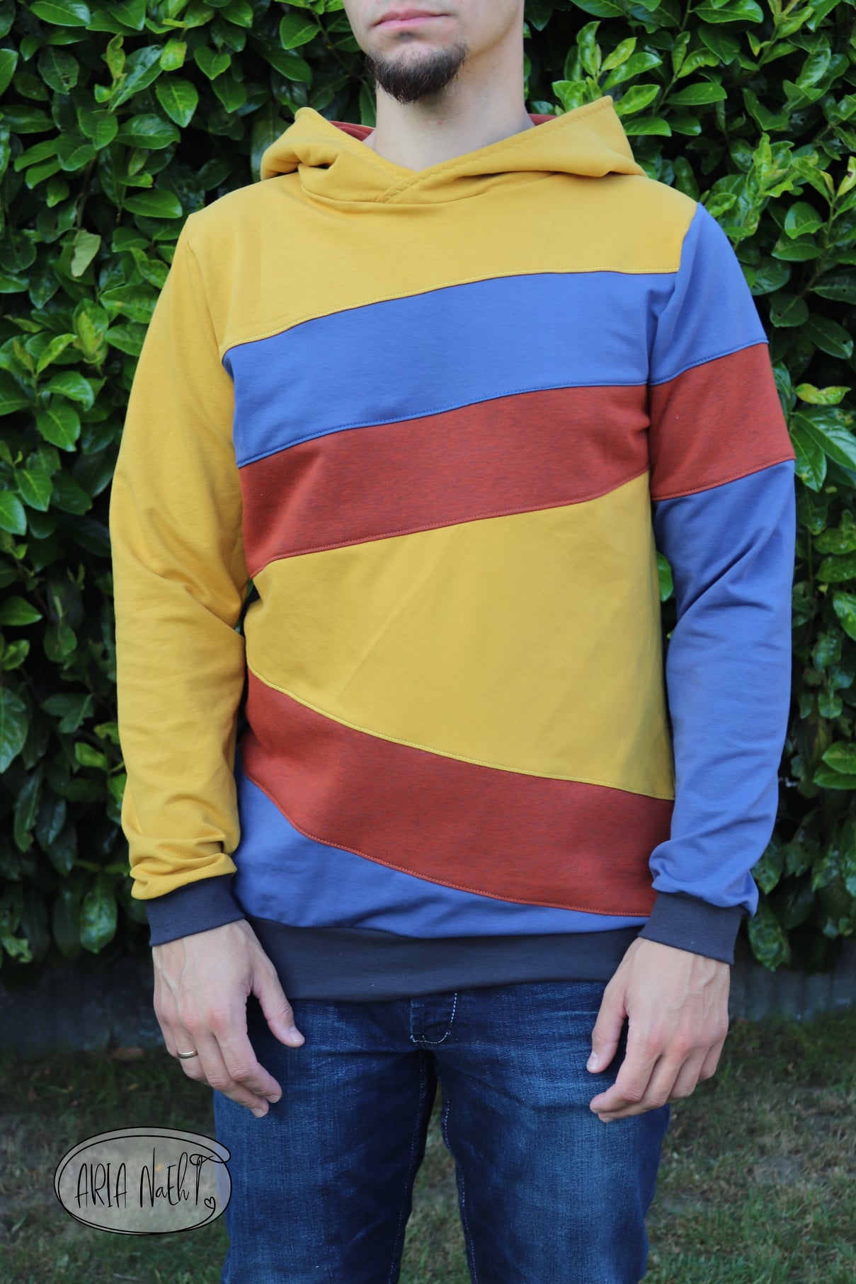 Schnittrebell Morris Hoodie Schnittmuster XS-XXXL Teilungen