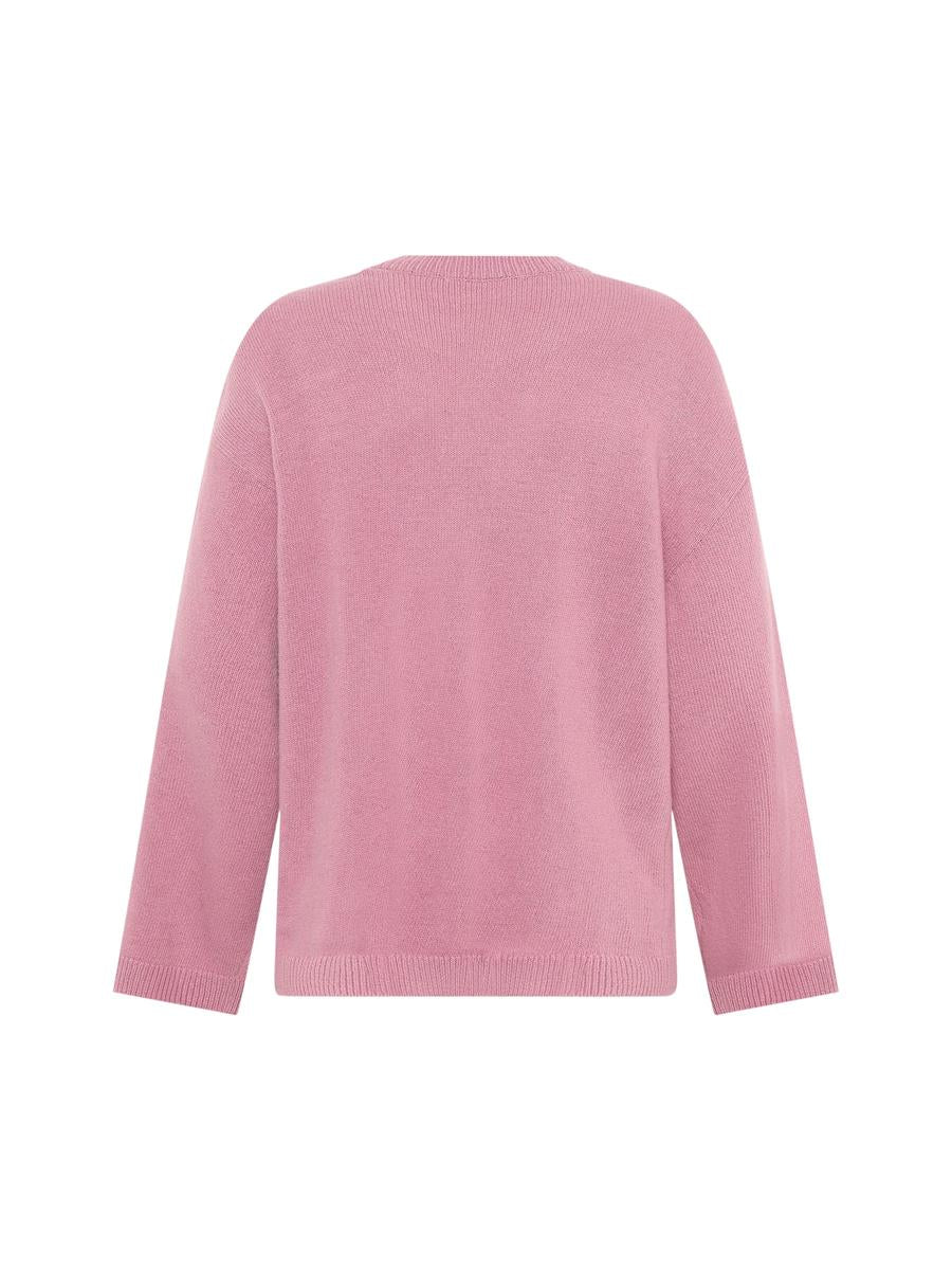 Marlowe Nature Lambswool Crew Neck Pullover dark grey melange