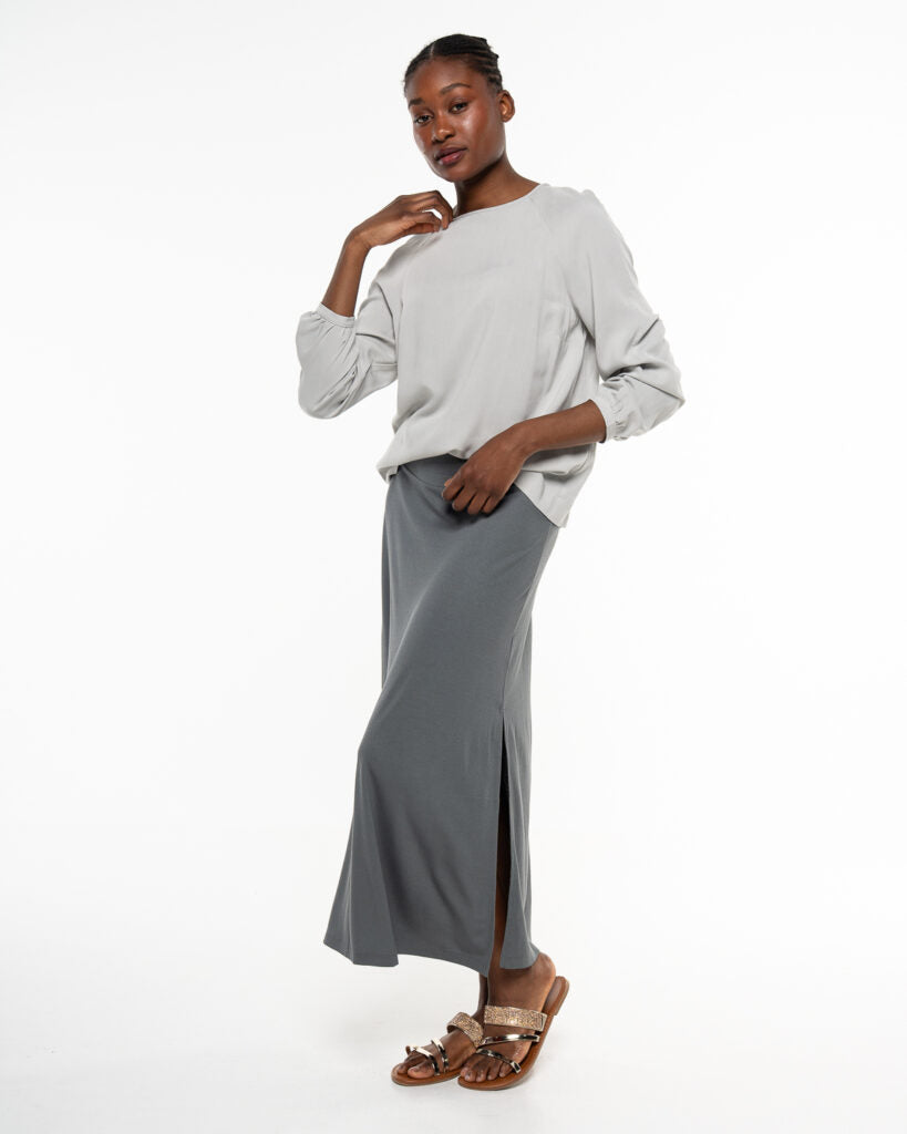 marlowe nature Raglanbluse Bluse opal Viskose Ecovero