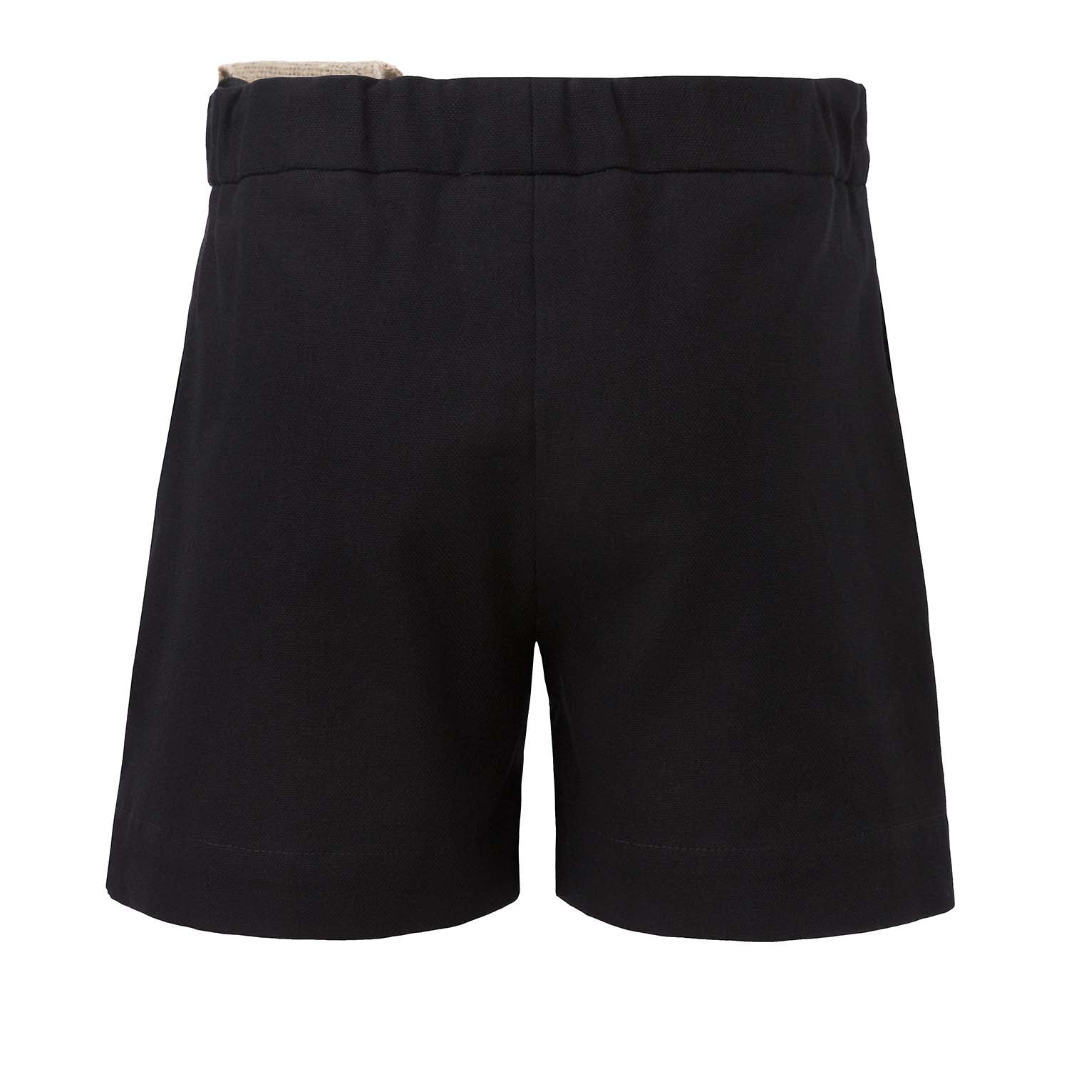 Infantium Victoria Shorts Hanfschärpe Baumwolle schwarz 116