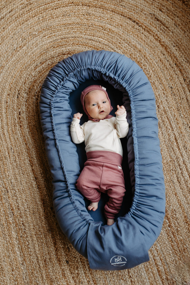 Naturkind Babynestchen Set mit Musselin-Decke Bio-Baumwolle