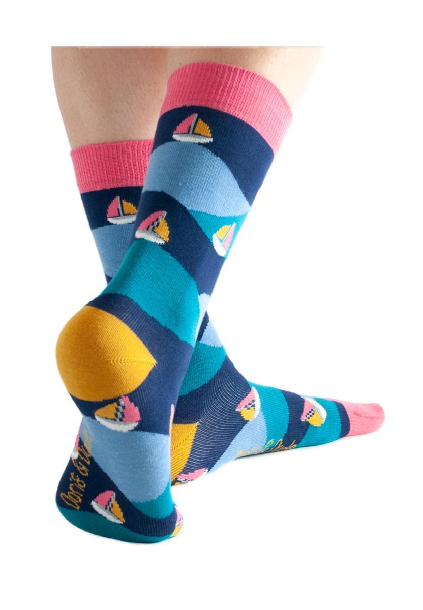 marlowe nature Boats Socken navy 36-40 Bambus