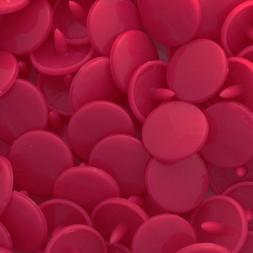 Kam Snaps Plastic Snaps D312 Druckknöpfe Magenta 50 Sets
