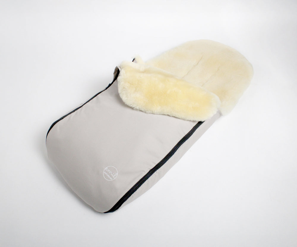 Naturkind Lammfell Fußsack EMIL Babyfußsack Cord Cognac