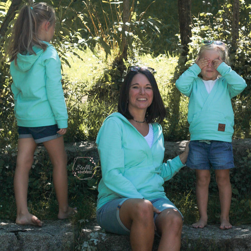 Moeve Design Hoodie Bequem Partnerlook Hoodie Gr.104-164 32-52
