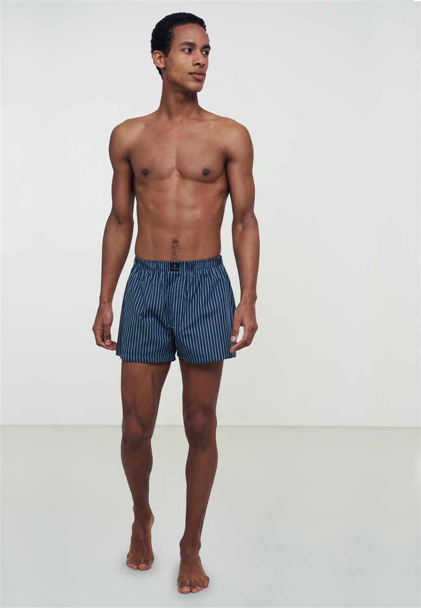 marlowe nature Boxershorts Amargo Stripes Unterhose navy Bio