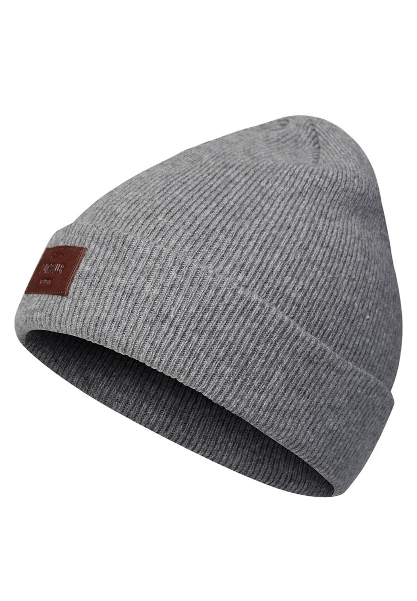 marlowe nature Rib Beanie Mütze black Merino
