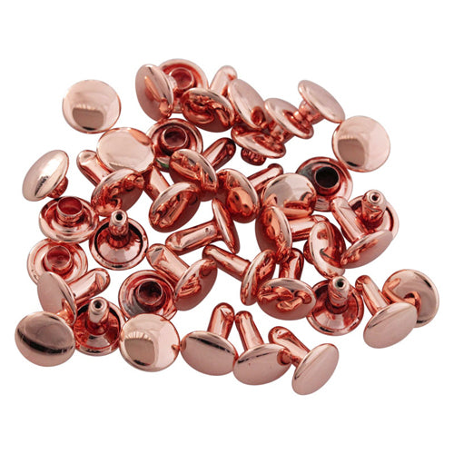 Kam Snaps Rivets Double Cap Nieten 9mm Silber 50 Sets