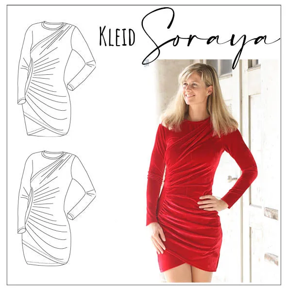 Moeve Design Kleid Soraya 32-48 Schnittmuster Jerseykleid