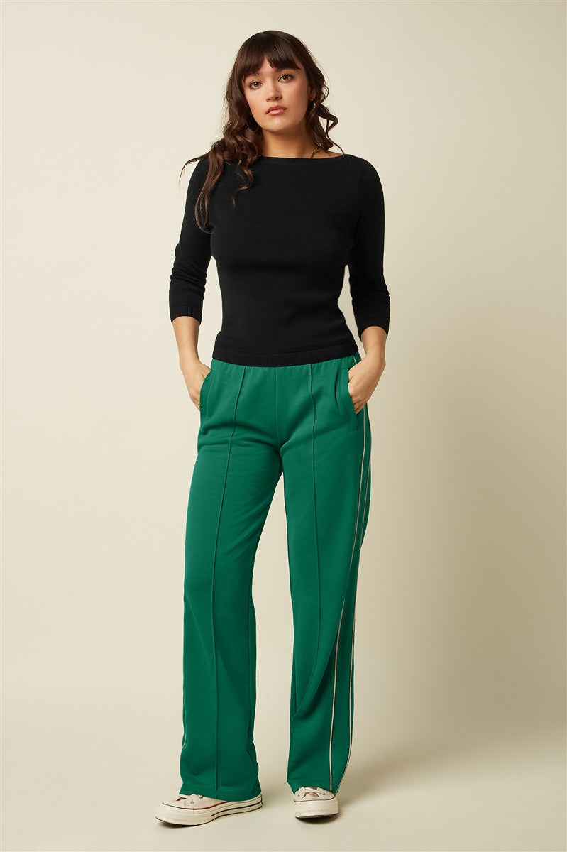 Marlowe Nature Eda Top Club Pullover schwarz Bio-Baumwolle