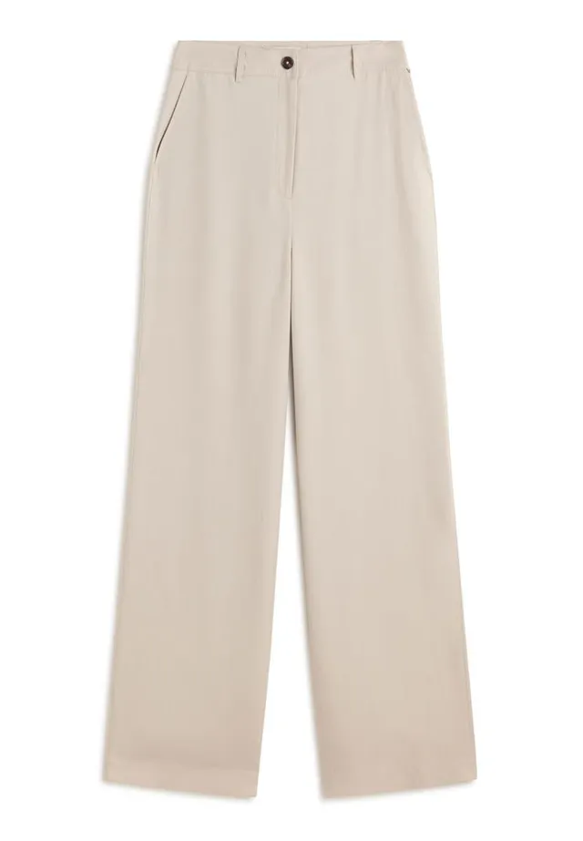 marlowe nature Sabine Pants Hose washed stone Lyocell