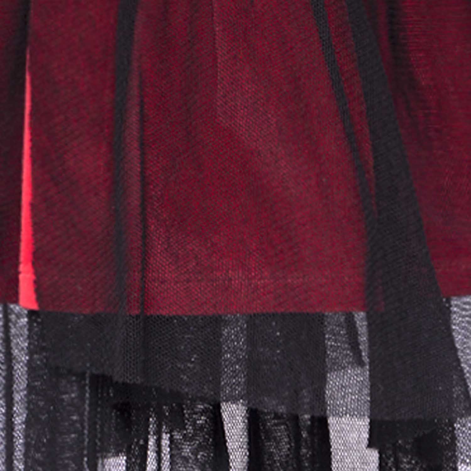 Infantium Victoria Babykleid Schwarz Rot Gr.68 Tüll