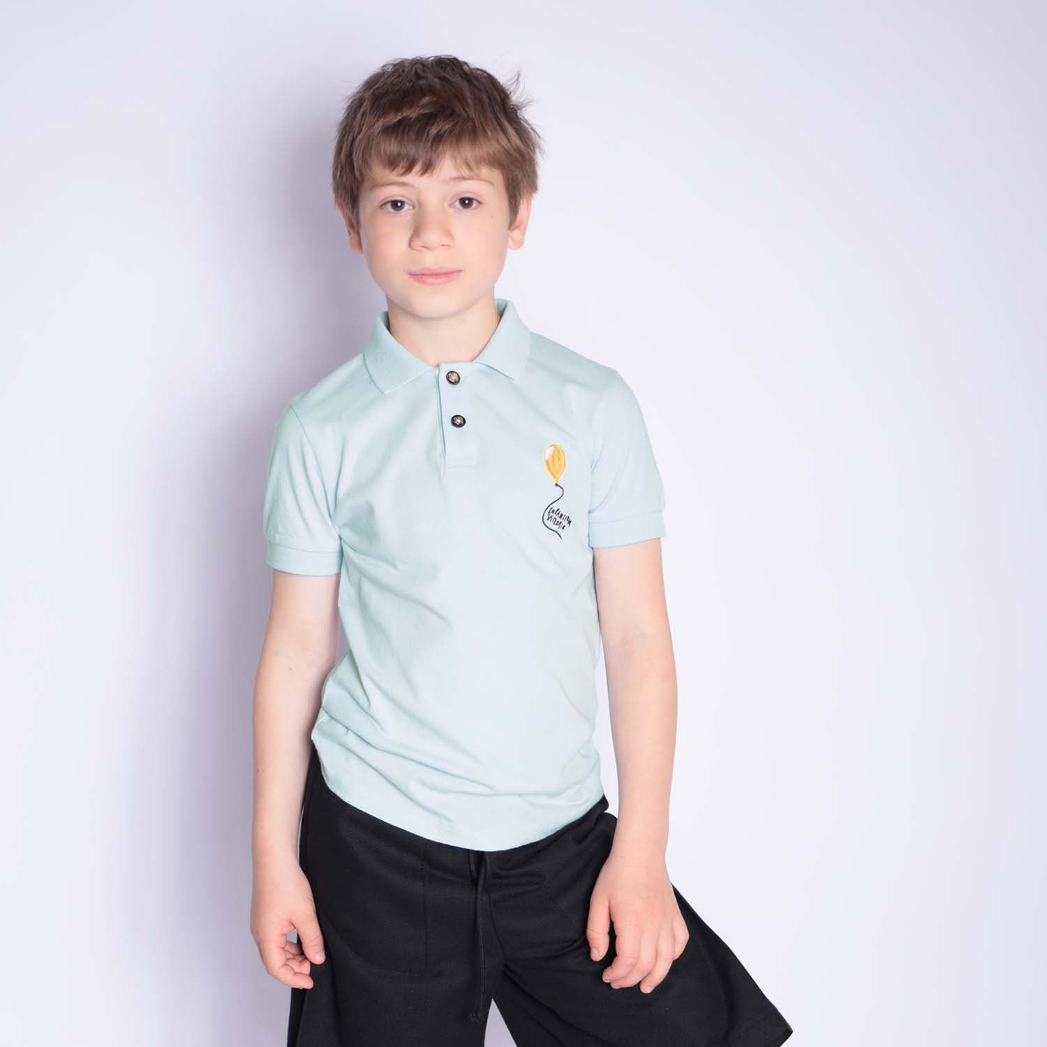 Infantium Victoria Polo Shirt Poloshirt mint 116 Bio-Baumwolle