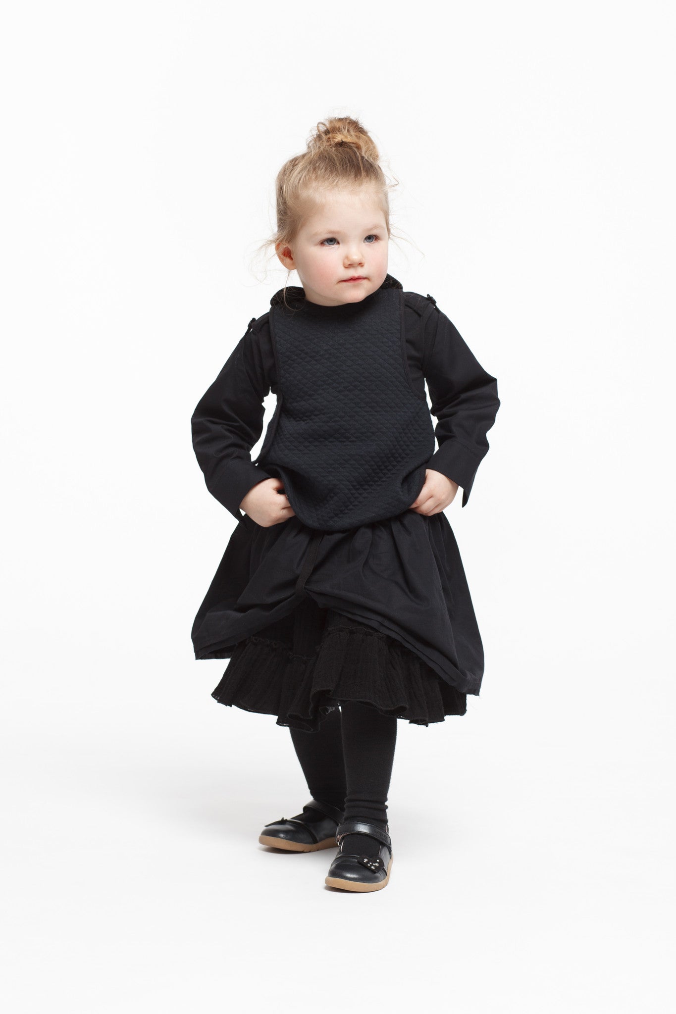 Infantium Victoria Cuff Sleeves Schwarz Baumwolle Stulpen