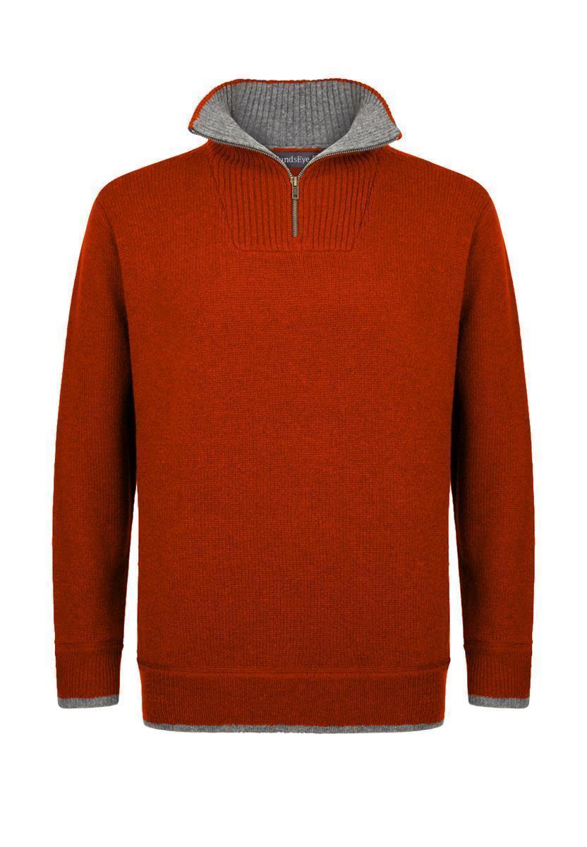marlowe nature Half Zip Sweater Troyer Wolle duck green