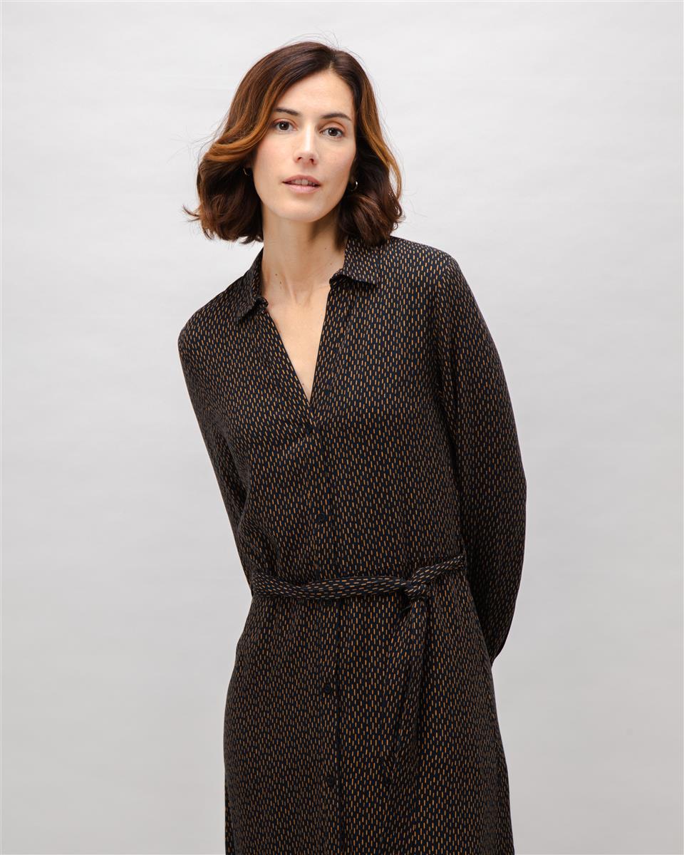 marlowe nature Mist V-Neck Dress Kleid black Gr. L Stäbchen