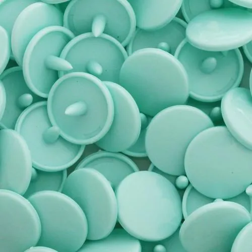 Kam Snaps B19 Druckknöpfe Pastel Green Extra Lang 50 Sets