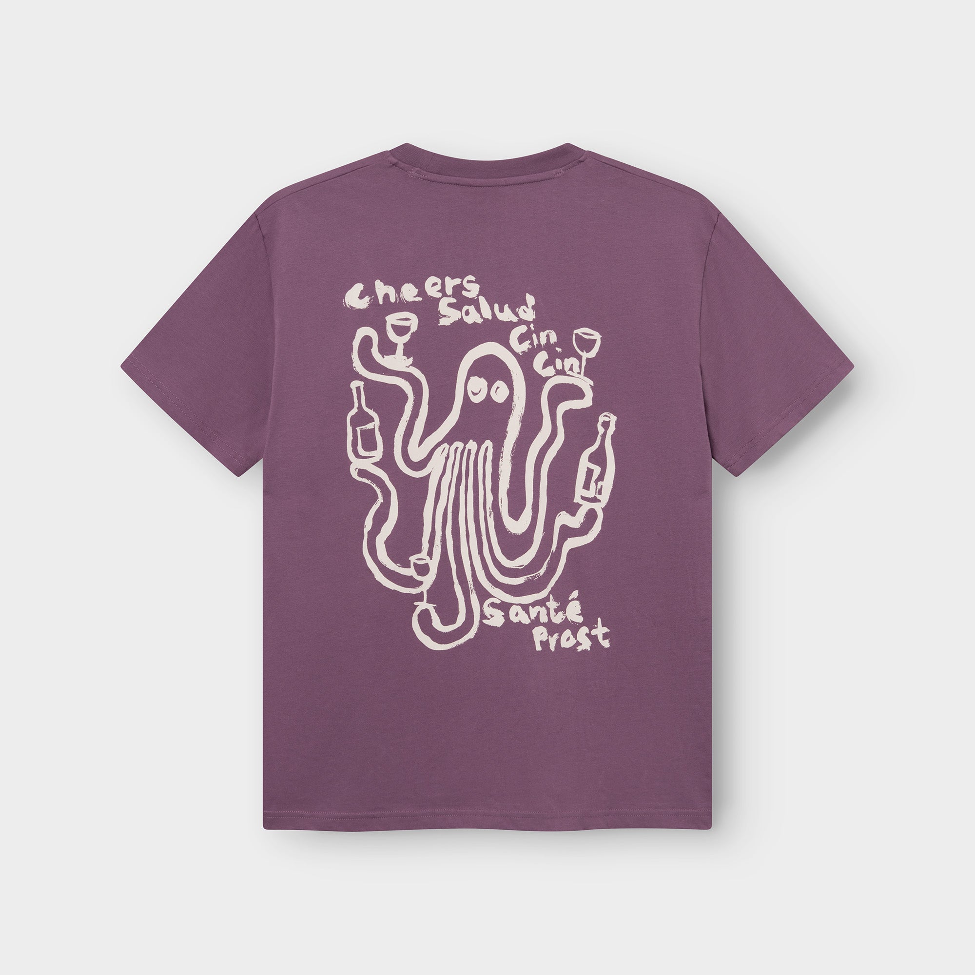 Marlowe Nature Stockholm Cheers T-Shirt berry Bio-Baumwolle